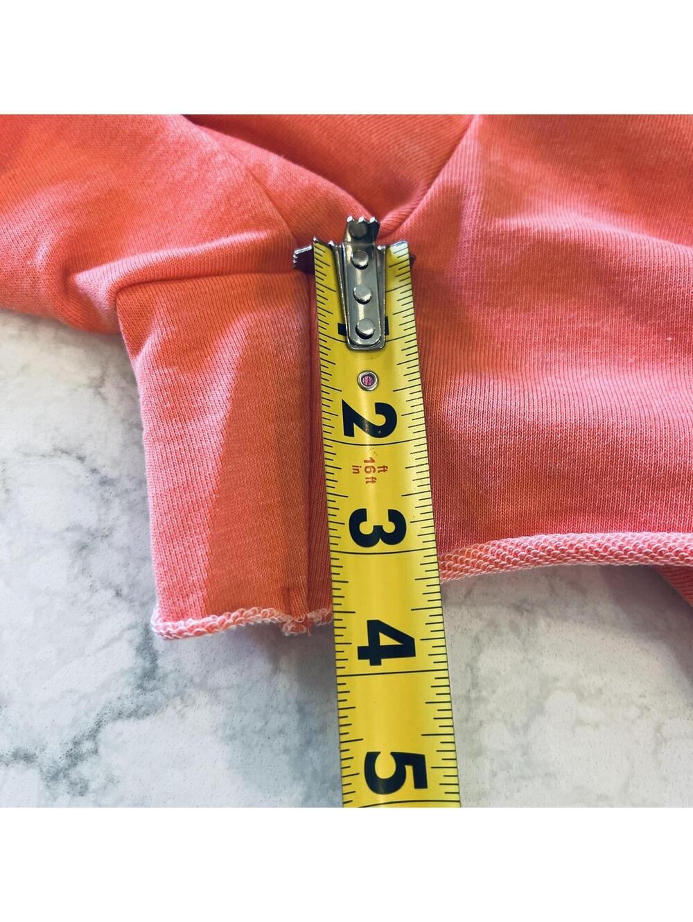 Johnnie-o Everyday Cotton Sweatshorts Hot Coral Orange NWT Large - Picture 6 of 7